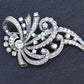 Impressive IGI Certified Platinum & 4.50 Carats Diamond Estate Brooch - 19.75g