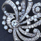 Impressive IGI Certified Platinum & 4.50 Carats Diamond Estate Brooch - 19.75g
