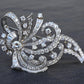 Impressive IGI Certified Platinum & 4.50 Carats Diamond Estate Brooch - 19.75g