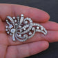 Impressive IGI Certified Platinum & 4.50 Carats Diamond Estate Brooch - 19.75g