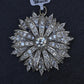 IGI Certified 3.22ctw Natural Diamond Platinum Art Deco Sunburst Pendant Brooch