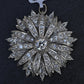 IGI Certified 3.22ctw Natural Diamond Platinum Art Deco Sunburst Pendant Brooch