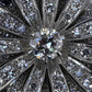IGI Certified 3.22ctw Natural Diamond Platinum Art Deco Sunburst Pendant Brooch