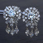 Gorgeous Diamond Dangle Earrings 14k White Gold GIA & IGI Certified 7.50 Carats