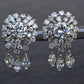 Gorgeous Diamond Dangle Earrings 14k White Gold GIA & IGI Certified 7.50 Carats