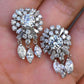 Gorgeous Diamond Dangle Earrings 14k White Gold GIA & IGI Certified 7.50 Carats