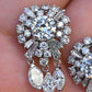 Gorgeous Diamond Dangle Earrings 14k White Gold GIA & IGI Certified 7.50 Carats