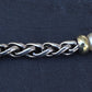 David Yurman 14k Gold & Sterling Silver Wheat Chain Pearl Bracelet 7.75"