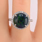 Investment GIA 4.75ct Black Opal Diamond Halo Ring - .900 Platinum - Rare