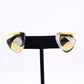 Tiffany & Co. 18k Gold Mother of Pearl & Onyx Clip-On Earrings