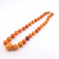 Antique Baltic Butterscotch Amber Graduated Bead Necklace - 48.53g - 19"