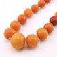 Antique Baltic Butterscotch Amber Graduated Bead Necklace - 48.53g - 19"