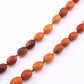 Antique Deep Butterscotch Amber Olive Bead Necklace 14k Gold Clasp 16.06 Grams
