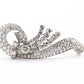 Art Deco Period 7.70 TCW Natural Diamond Platinum Brooch | 18.0g Solid Platinum