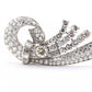 Art Deco Period 7.70 TCW Natural Diamond Platinum Brooch | 18.0g Solid Platinum