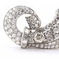 Art Deco Period 7.70 TCW Natural Diamond Platinum Brooch | 18.0g Solid Platinum