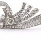 Art Deco Period 7.70 TCW Natural Diamond Platinum Brooch | 18.0g Solid Platinum
