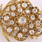 Antique 2.65ctw Old Mine & Rose Cut Diamond 18K Gold Pendant Brooch IGI Cert.