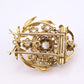 Antique 2.65ctw Old Mine & Rose Cut Diamond 18K Gold Pendant Brooch IGI Cert.