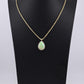 IGI Certified 6.00 TCW Natural Opal & Diamond Halo Necklace in 14K Yellow Gold