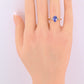 IGI Certified 1.60ct Natural Tanzanite & Diamond 14K Yellow Gold Ring | Size 7.5