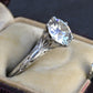 GIA 1.60ct Art Deco Diamond Platinum Engagement Ring, Circa 1920, VS2 J Color