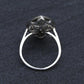Art Deco 3.90ctw Navette Diamond Platinum Ring IGI Certified 7.46g Size 6.5