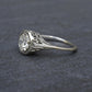 Art Deco .65ct Engagement Diamond Ring 18K White Gold IGI Certified Size 6.25