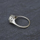 Art Deco .65ct Engagement Diamond Ring 18K White Gold IGI Certified Size 6.25