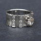 Art Deco .90ctw Old European Diamond Ring 14K White Gold IGI Certified 7.62g