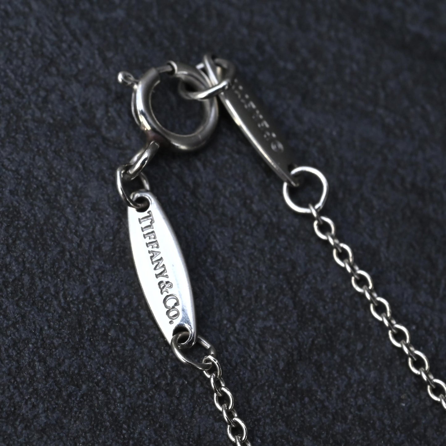 Tiffany & Co. .59ct F VVS2 Diamonds By The Yard Necklace Platinum Serialized
