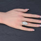 Art Deco 3.90ctw Navette Diamond Platinum Ring IGI Certified 7.46g Size 6.5