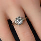 Art Deco .65ct Engagement Diamond Ring 18K White Gold IGI Certified Size 6.25