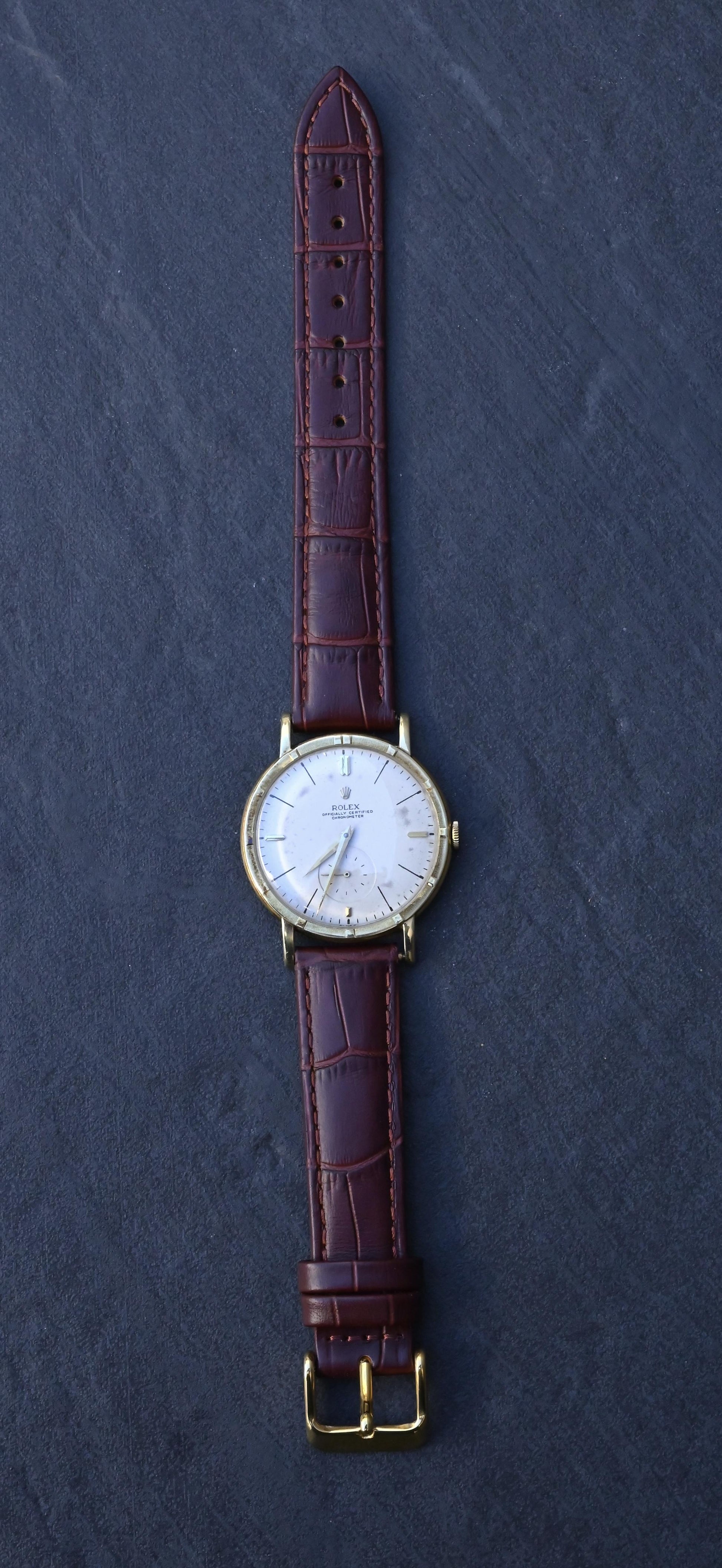 Rare Rolex Ref. 4325 Solid 14K Gold Men's Watch - 35mm - Recently Serviced