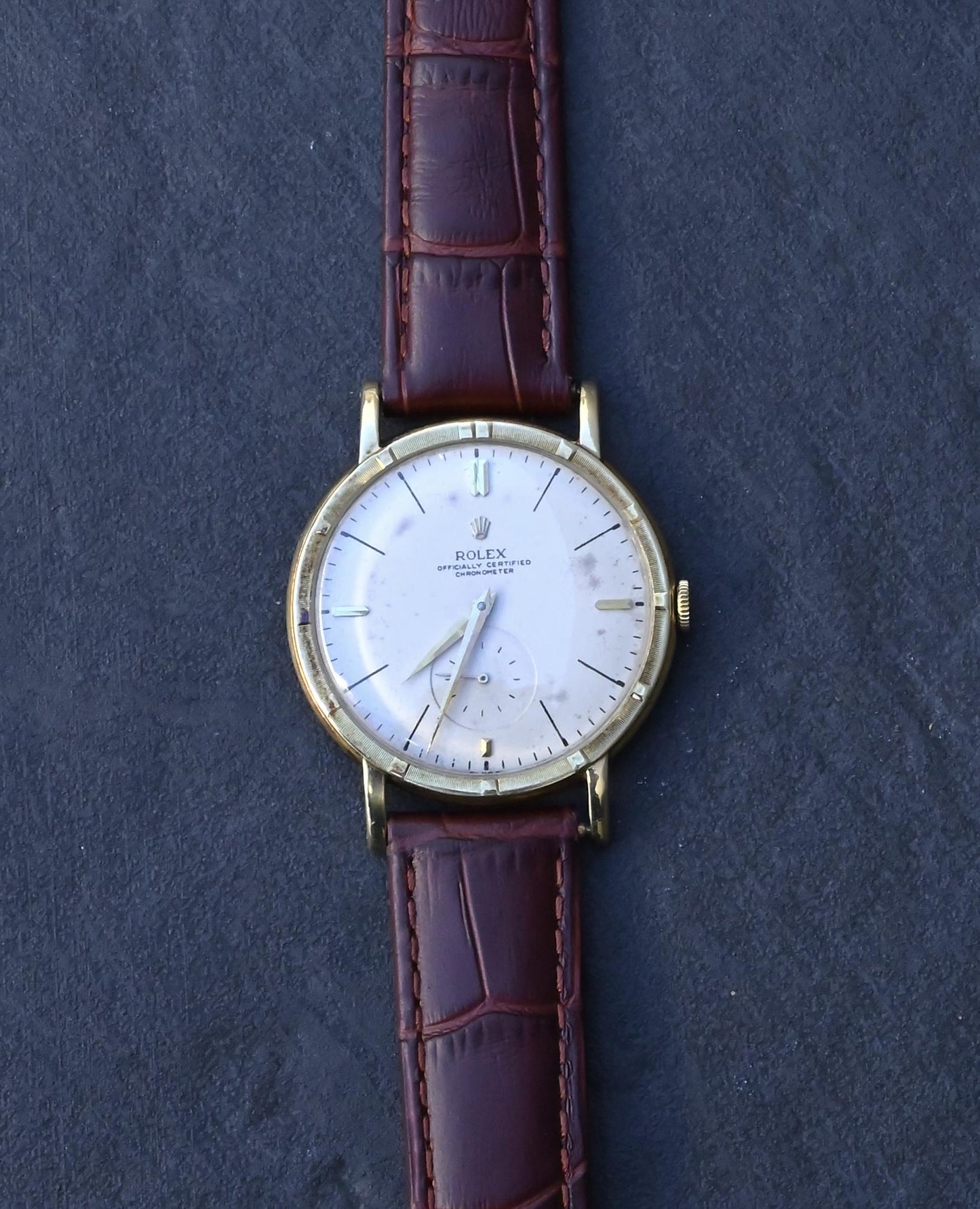 Rare Rolex Ref. 4325 Solid 14K Gold Men's Watch - 35mm - Recently Serviced