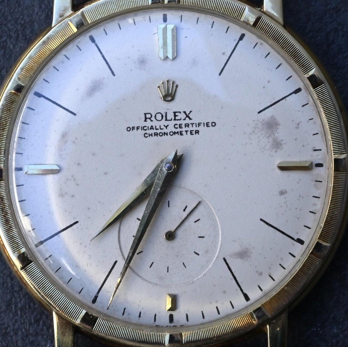 Rare Rolex Ref. 4325 Solid 14K Gold Men's Watch - 35mm - Recently Serviced
