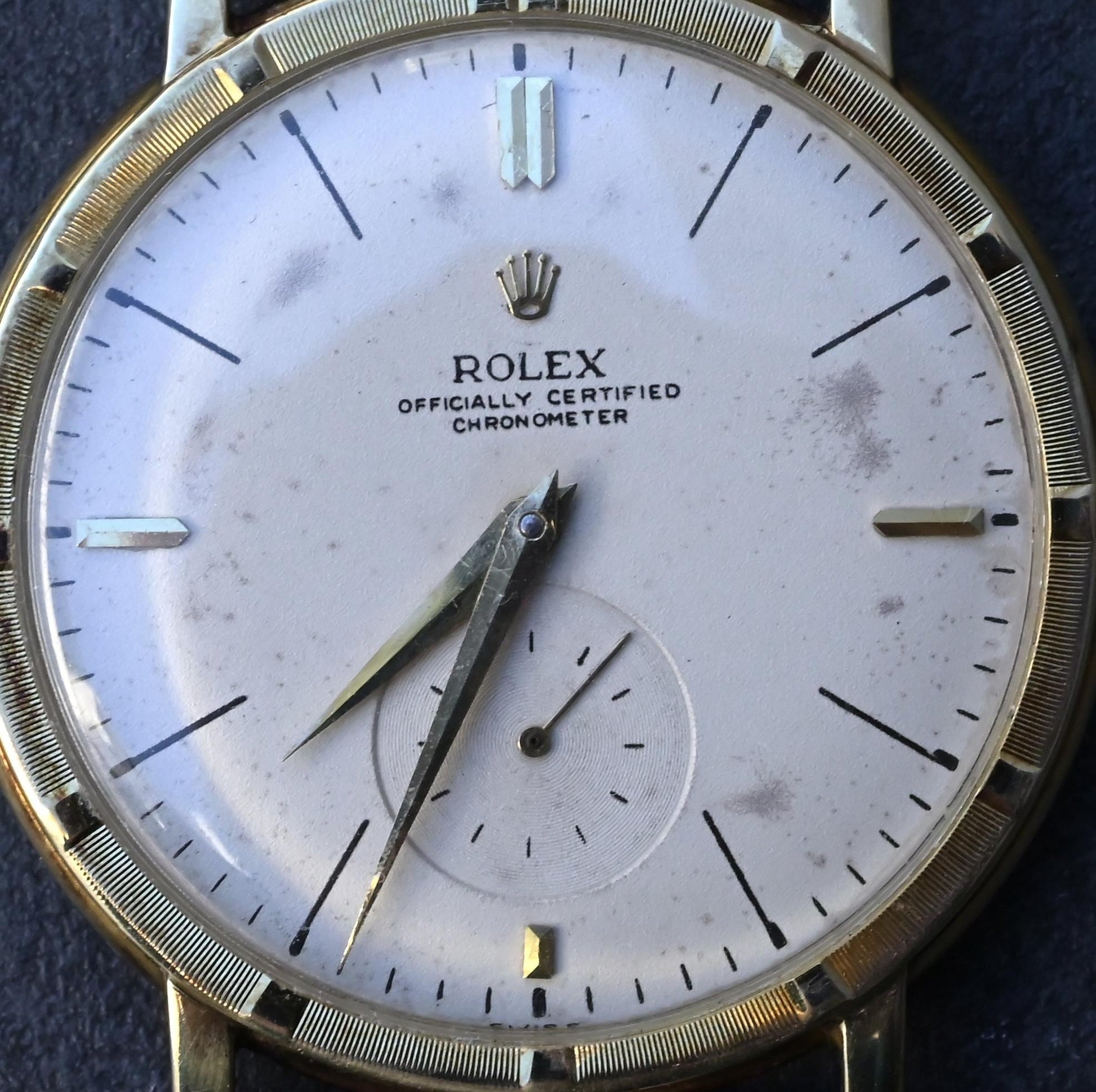 Rare Rolex Ref. 4325 Solid 14K Gold Men's Watch - 35mm - Recently Serviced