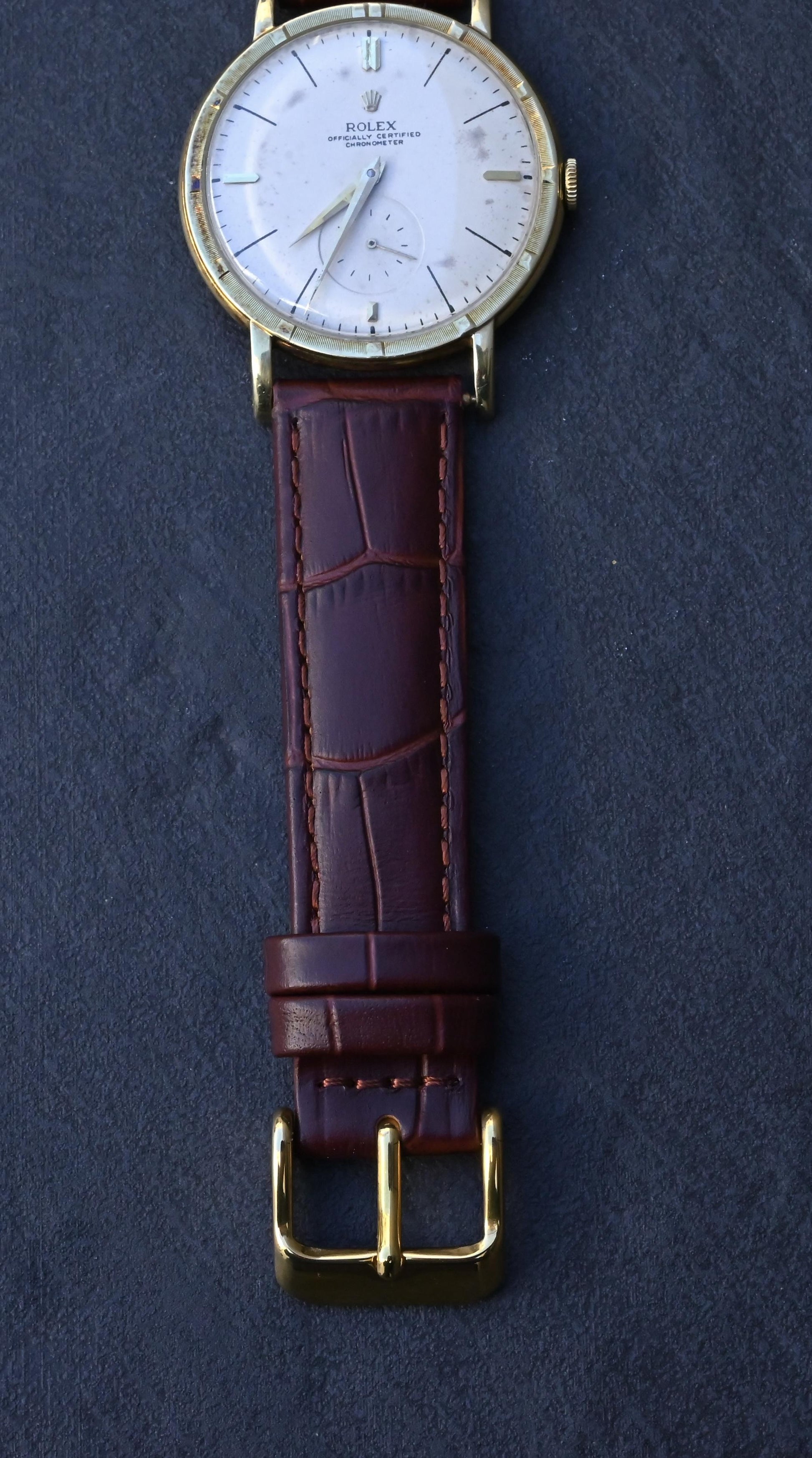 Rare Rolex Ref. 4325 Solid 14K Gold Men's Watch - 35mm - Recently Serviced