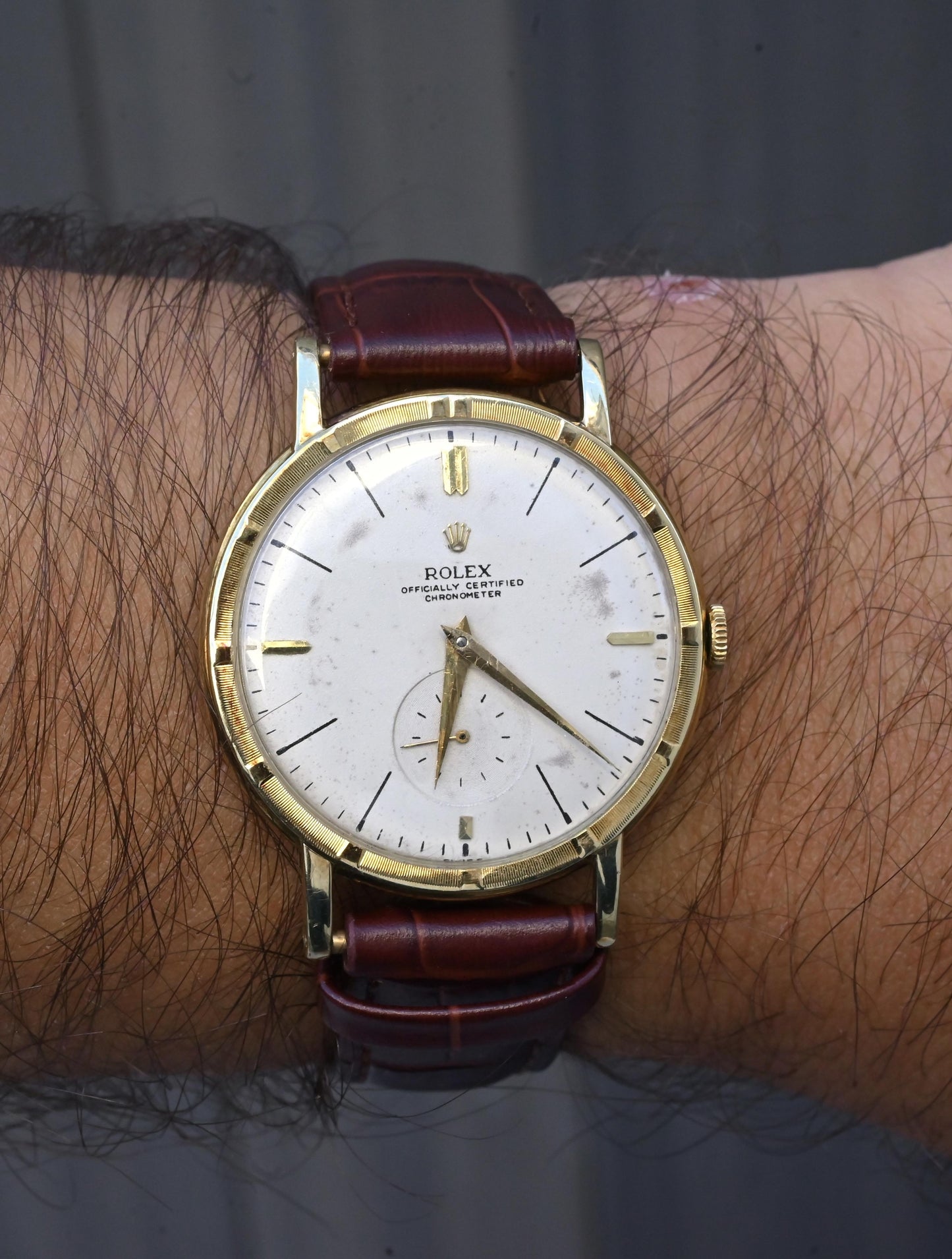 Rare Rolex Ref. 4325 Solid 14K Gold Men's Watch - 35mm - Recently Serviced