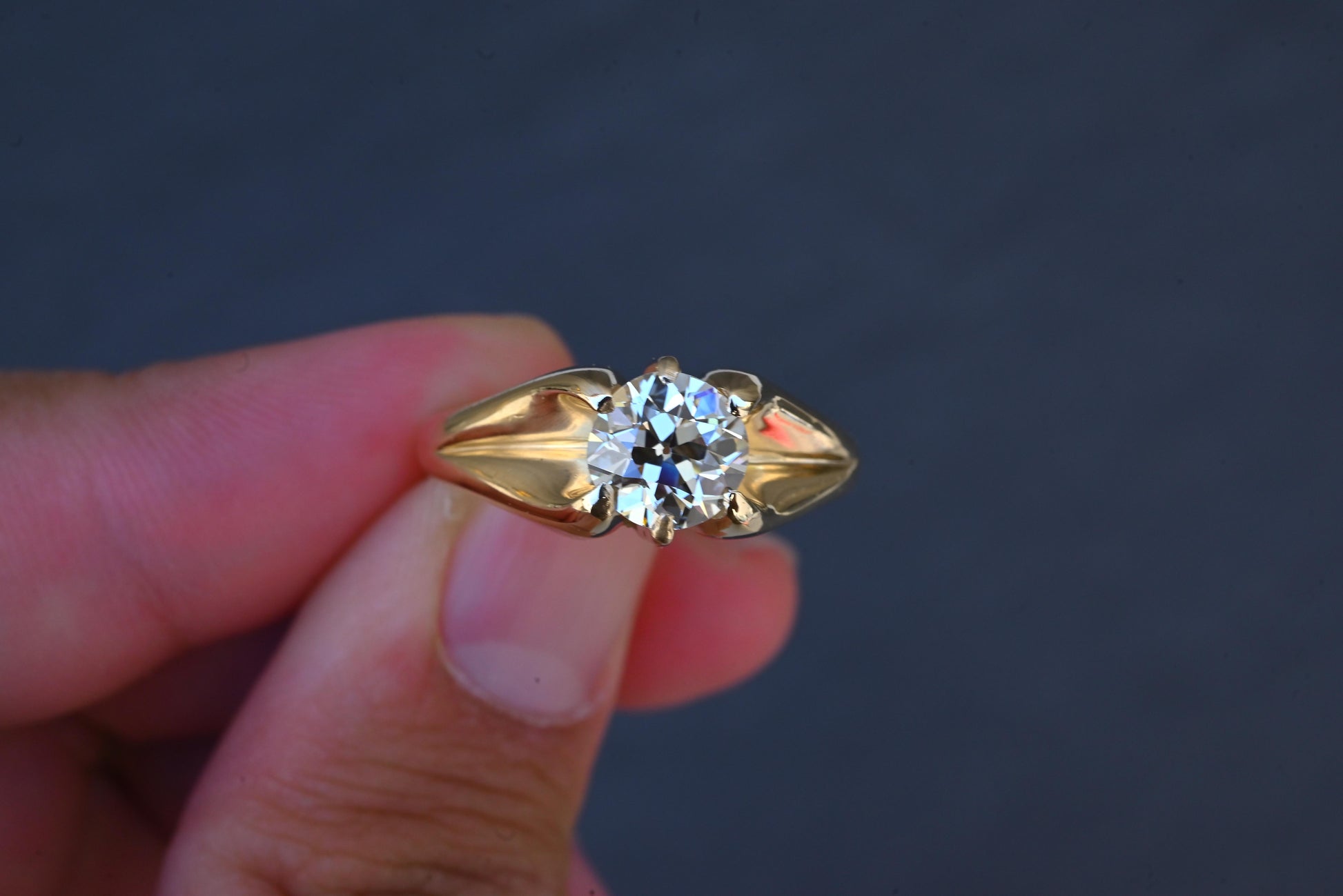 GIA Certified Art Deco Period 1.70 Carat Old Euro Solitaire Engagement Ring VS1