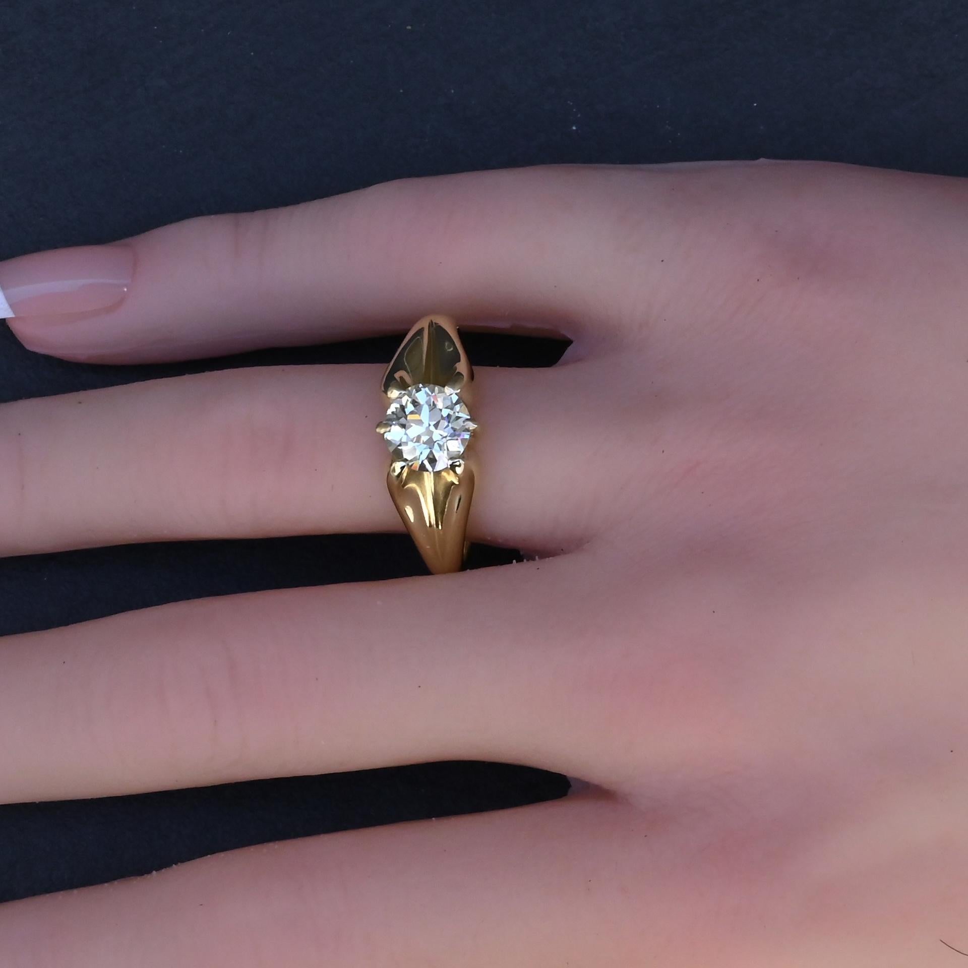 GIA Certified Art Deco Period 1.70 Carat Old Euro Solitaire Engagement Ring VS1