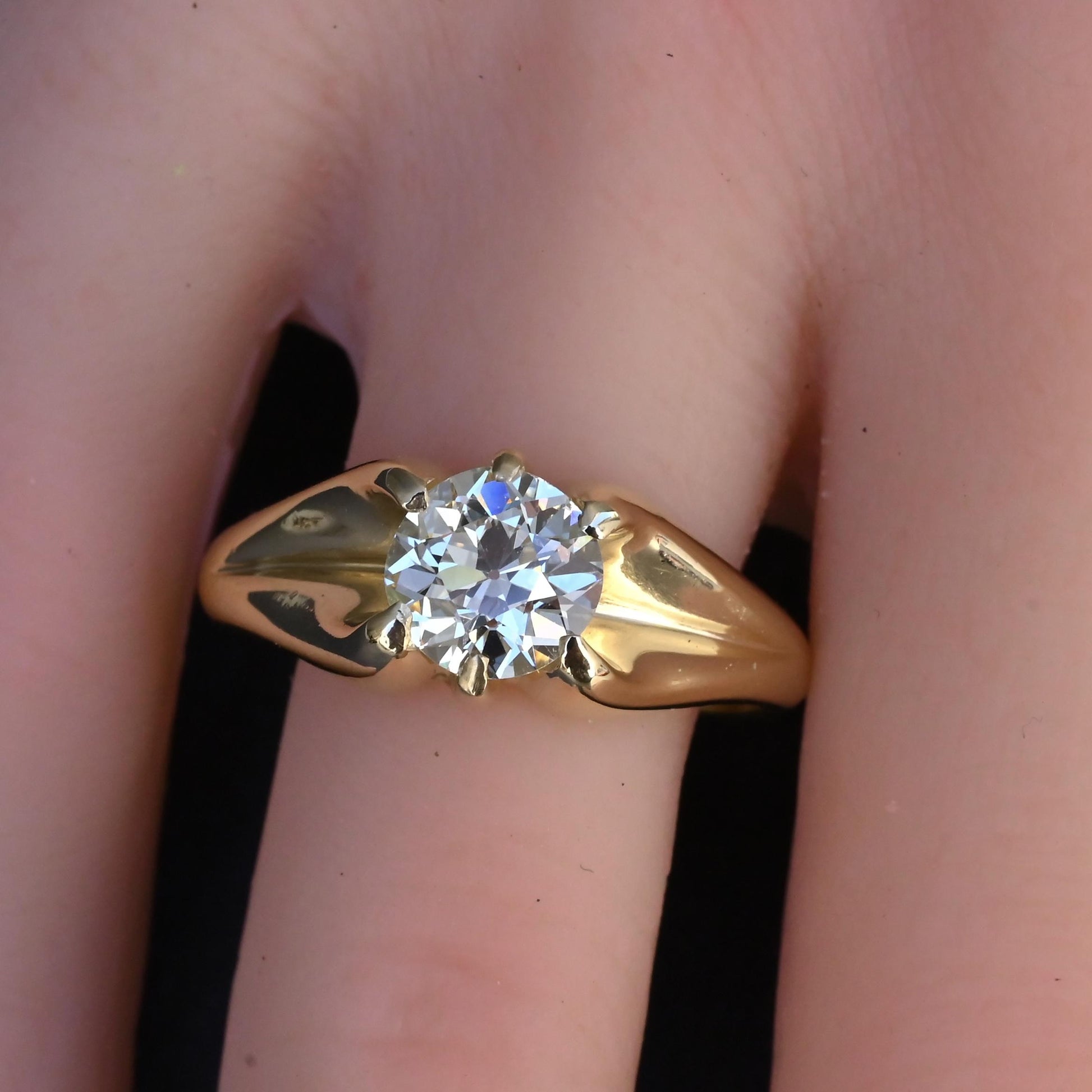 GIA Certified Art Deco Period 1.70 Carat Old Euro Solitaire Engagement Ring VS1
