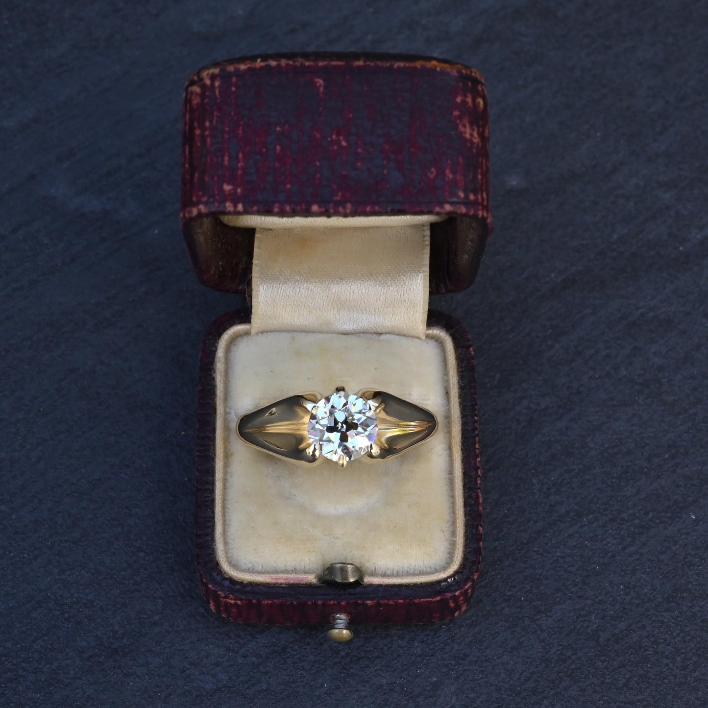 GIA Certified Art Deco Period 1.70 Carat Old Euro Solitaire Engagement Ring VS1