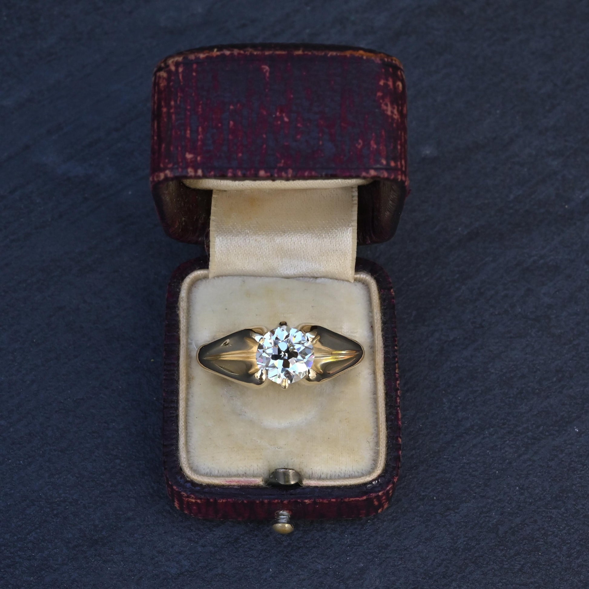 GIA Certified Art Deco Period 1.70 Carat Old Euro Solitaire Engagement Ring VS1