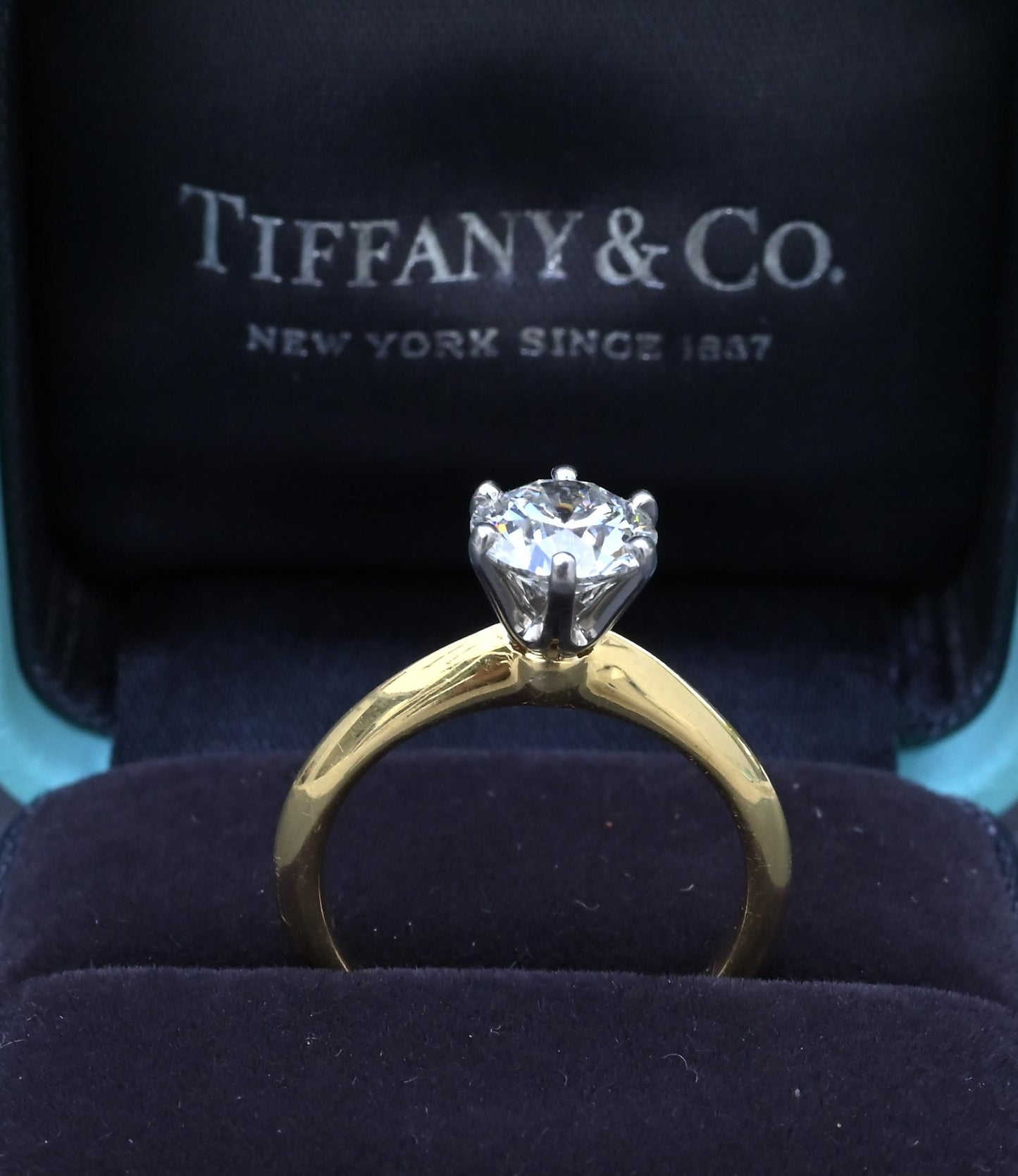 Tiffany & Co. 1.23ct Round Brilliant Diamond Engagement Ring VS1 With Paperwork
