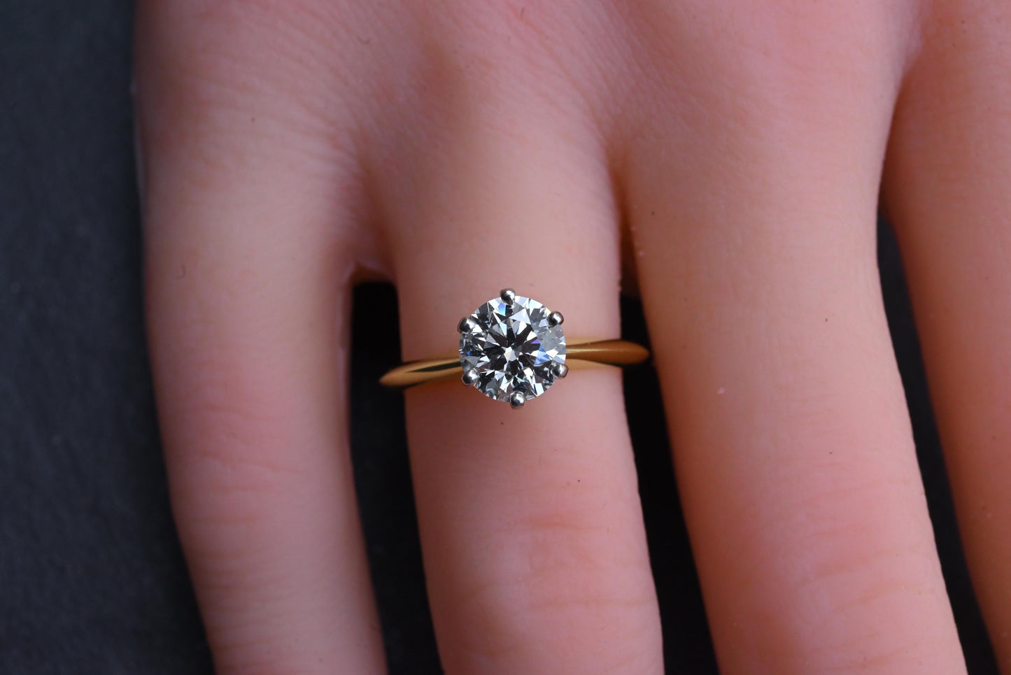 Tiffany & Co. 1.23ct Round Brilliant Diamond Engagement Ring VS1 With Paperwork