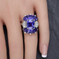 GIA Certified Platinum Art Deco Style Color-Changing Sapphire No Heat Sri Lanka