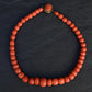 Fantastic Antique Coral Necklace Diamond Etched 101 Grams With Cameo