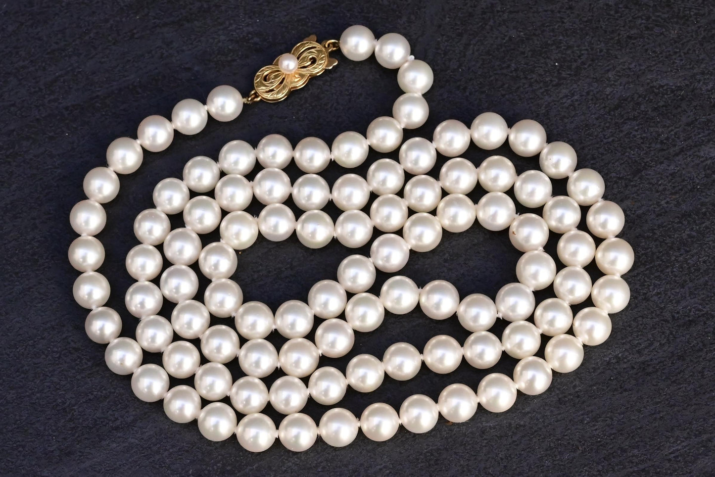 Super Rare Mikimoto Natural Cultured Pearls 55.41 Grams With Certificate
