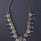 Vintage Navajo Sterling Silver & Turquoise Squash Blossom Necklace